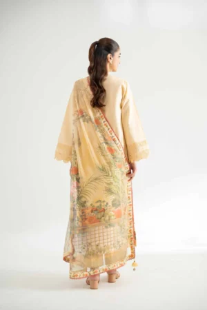 3 Piece - Digital Printed Embroidered Suit - NS42502113 - Image 5