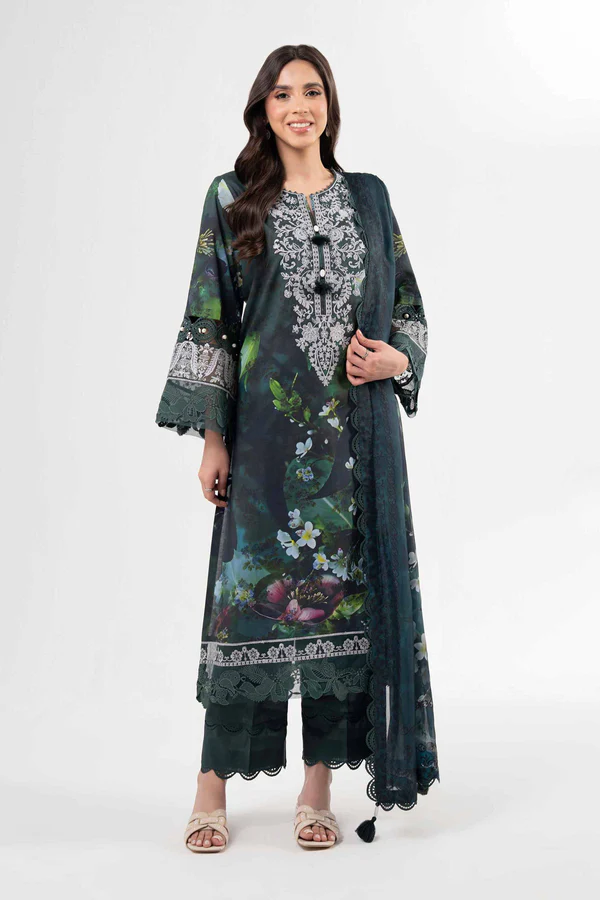 3 Piece - Digital Printed Embroidered Suit - NS42502142