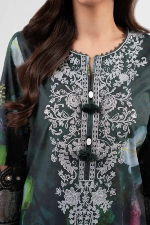 3 Piece - Digital Printed Embroidered Suit - NS42502142 - Image 4