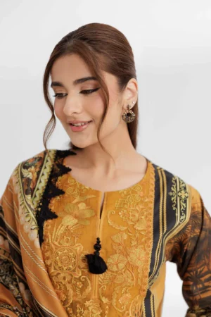 3 Piece - Digital Printed Embroidered Suit - NS42502143 - Image 5