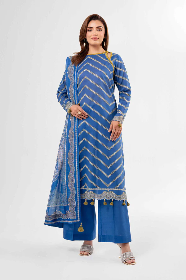 3 Piece - Digital Printed Suit - NS42502153