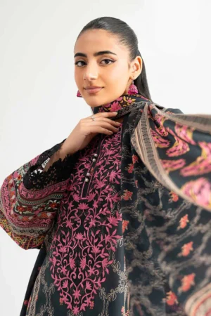 3 Piece - Digital Printed Embroidered Suit - NS42502225 - Image 3