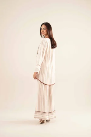 2 Piece - Embroidered Suit - NSAS25-36 - Image 4