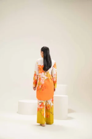 2 Piece - Printed Suit - NSAS25-57 (SUNBURST BLOSSOM) - Image 3