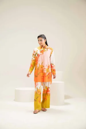 2 Piece - Printed Suit - NSAS25-57 (SUNBURST BLOSSOM) - Image 4