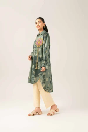 Printed Embroidered Tunic - NSFE25-88 - Image 3