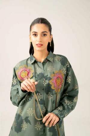 Printed Embroidered Tunic - NSFE25-88 - Image 2