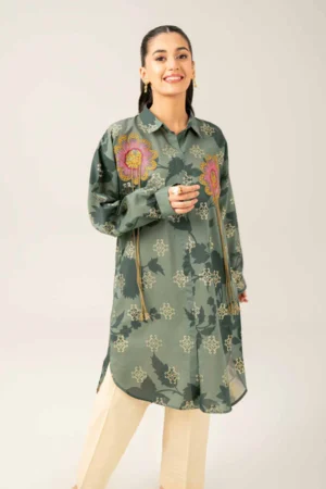 Printed Embroidered Tunic - NSFE25-88 - Image 5