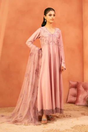 2 Piece - Embroidered Suit - NSKFE25-114 - Image 2