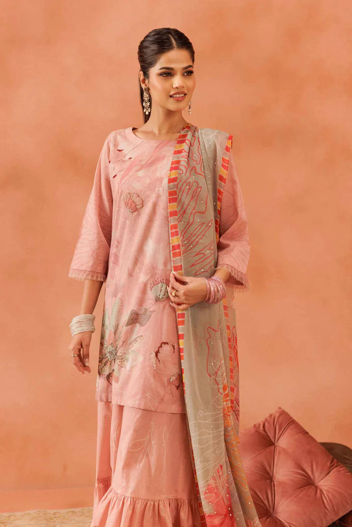 3 Piece - Printed Suit - NSKFE25-139