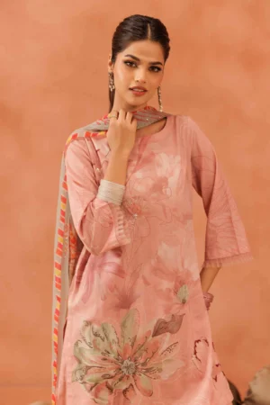 3 Piece - Printed Suit - NSKFE25-139 - Image 4
