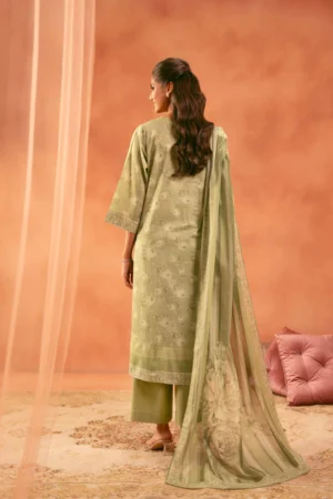 3 Piece - Printed Embroidered Suit - NSKFE25-149 - Image 5