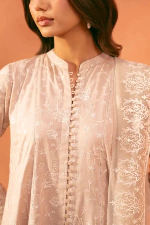 3 Piece - Embroidered Suit - NSKFE25-181 - Image 4