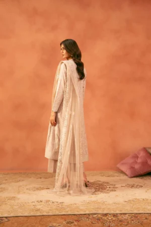 3 Piece - Embroidered Suit - NSKFE25-181 - Image 5