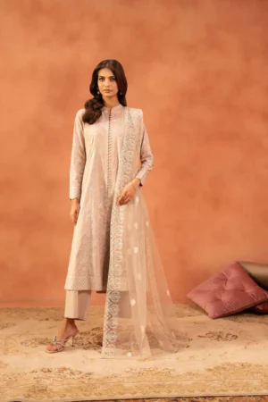 3 Piece - Embroidered Suit - NSKFE25-181 - Image 6