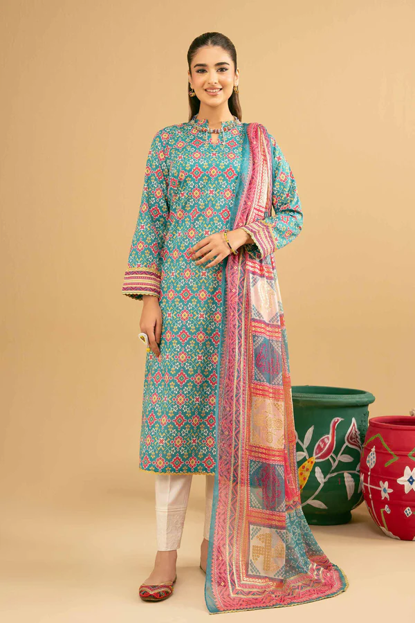 2 Piece - Printed Suit - NSPE25-259 (PATOLA)
