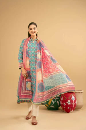 2 Piece - Printed Suit - NSPE25-259 (PATOLA) - Image 3