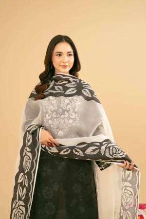 2 Piece - Embroidered Suit - NSPE25-453 - Image 5