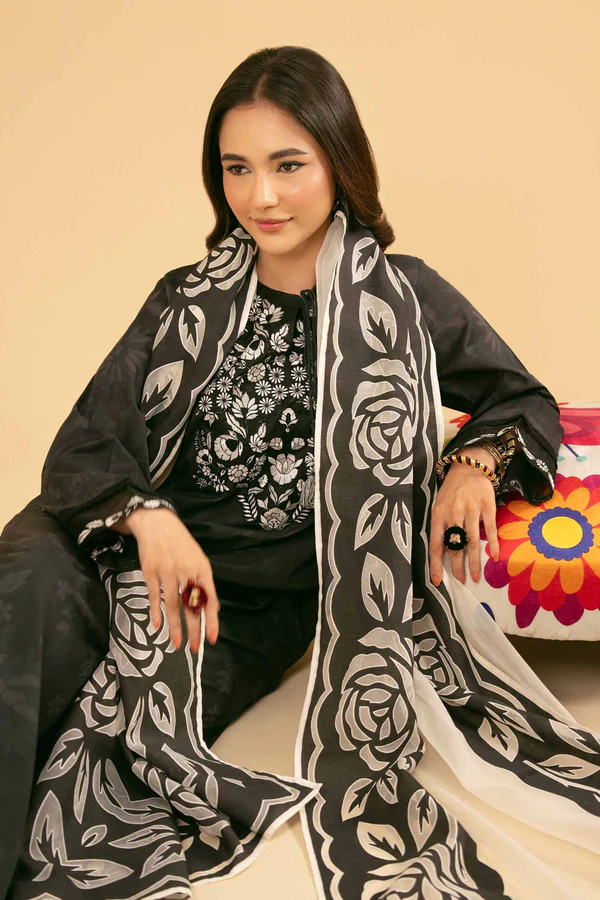 2 Piece - Embroidered Suit - NSPE25-453