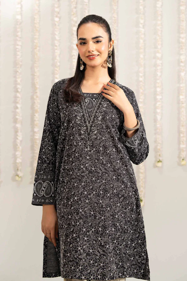 2 Piece - Printed Embroidered Suit - NSPE25-501 (CHICKEN KARI)