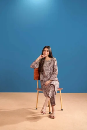 2 Piece - Printed Suit - NSPE25-523 - Image 3