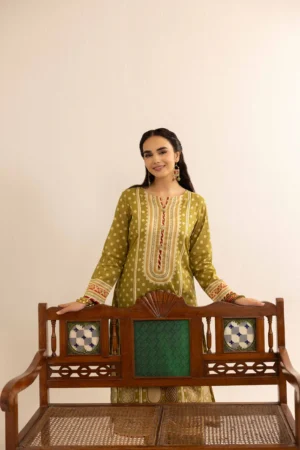 2 Piece - Printed Suit - NSPE25-82 (PASHMINA) - Image 4
