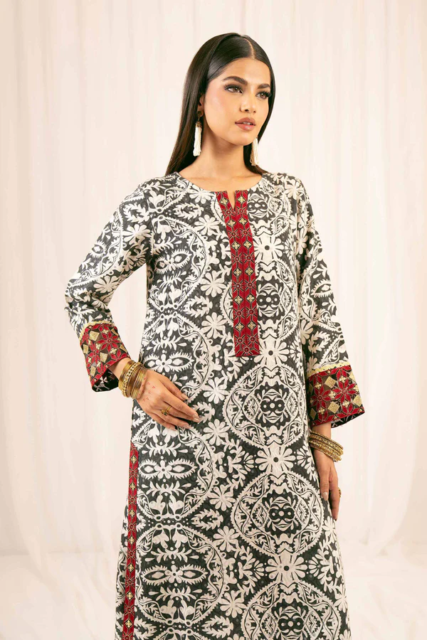2 Piece - Printed Embroidered Suit - NSPFE25-31 (FESTIVE COLLECTION)