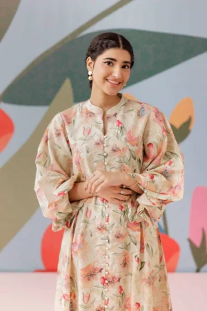 Printed Dress - NSPS25-72 (BOLD FLORAL) - Image 6