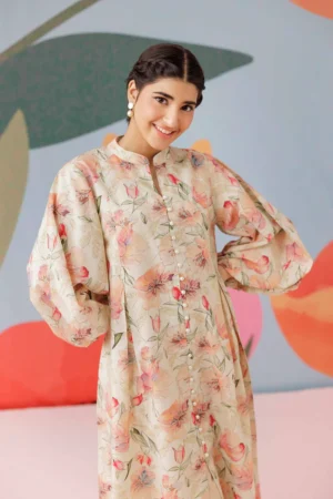 Printed Dress - NSPS25-72 (BOLD FLORAL) - Image 5