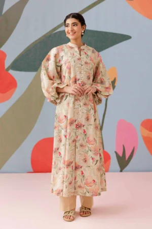 Printed Dress - NSPS25-72 (BOLD FLORAL)
