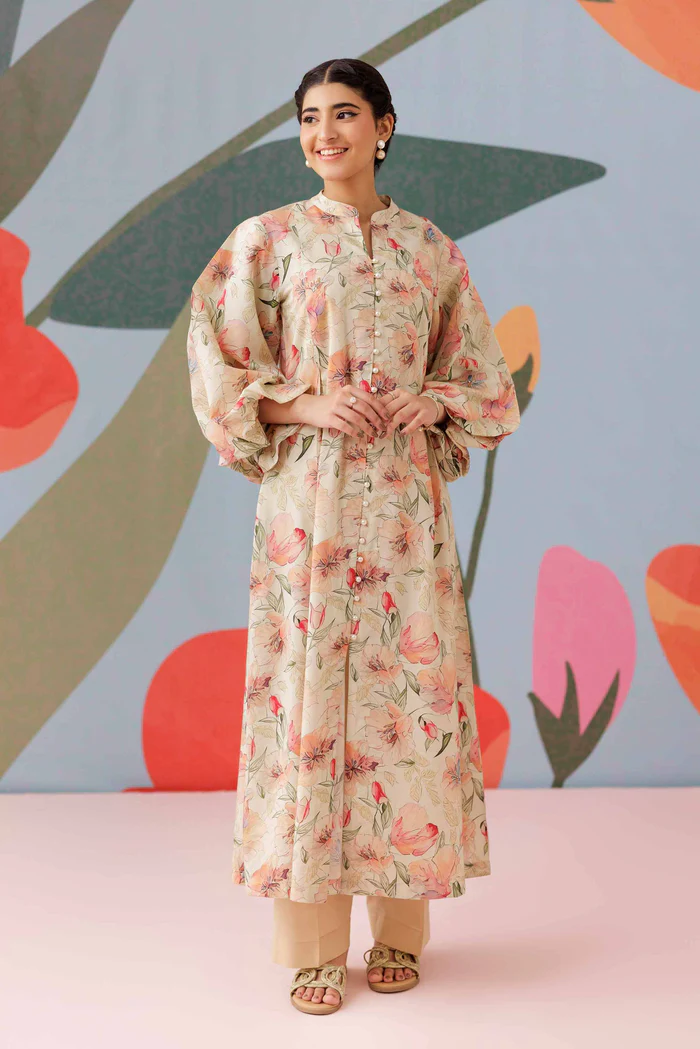 Printed Dress - NSPS25-72 (BOLD FLORAL)