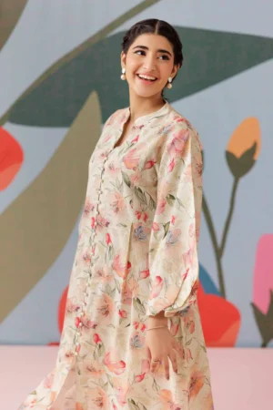 Printed Dress - NSPS25-72 (BOLD FLORAL) - Image 2