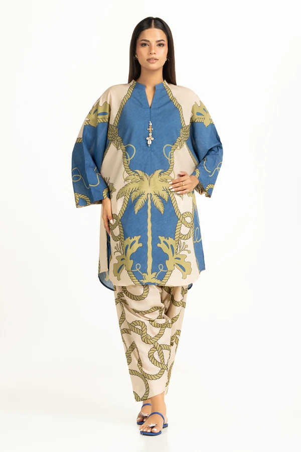 Cambric Printed Co-Ord Set IDIPST-44801