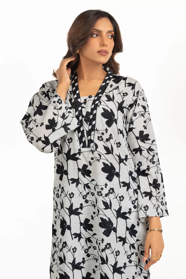 Cotton Printed Vertical Stripe Co-Ord Set IDIPST-44468