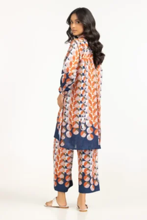 Textured Dobby Printed Co-Ord Set IDIPST-44687 - Image 3