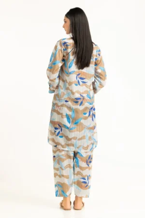 Textured Dobby Printed Co-Ord Set IDIPST-44800 - Image 4