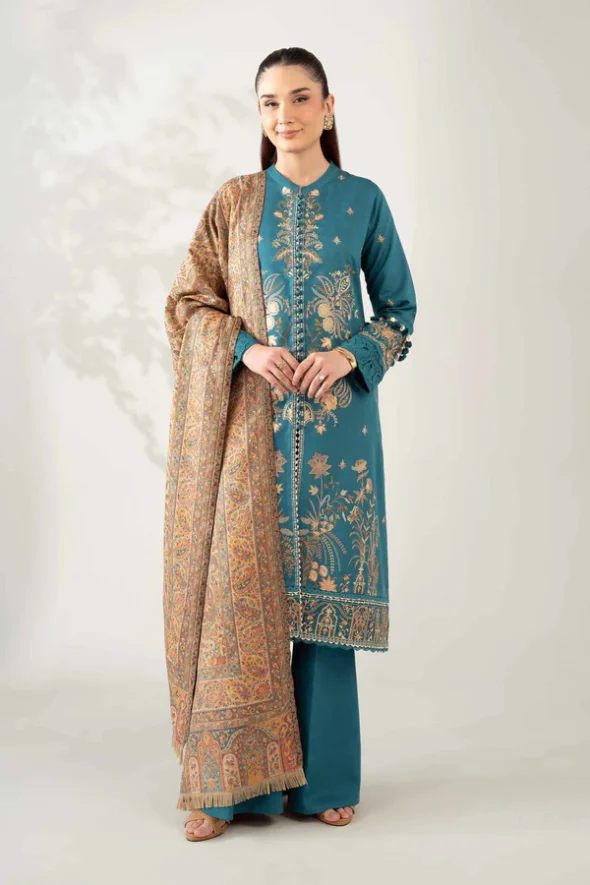 3 Piece - Embroidered Suit - SAF2720